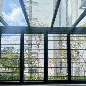 Aluminium windows and grilles for residential homes in Singapore